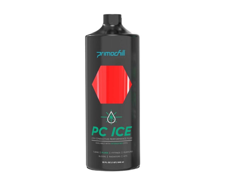 PrimoChill Ice - Computer WaterCooling Coolant, Fill and Forget, Low Viscosity, Low Chemical Content, Full Protection, Proudly Made in The USA (32oz/.9L) - Transparent Red - Image 2